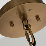 Подвесной светильник с узким цилиндрическим абажуром из черных вертикальных реек Kichler варинант исполнения - 4 | Loft Concept в Москве