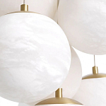 Люстра подвесная круглая с сферическими плафонами из натурального камня Glowing Spheres варинант исполнения - 4 | Loft Concept в Москве