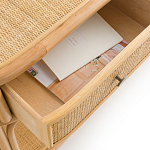 Консоль из плетеного ротанга с ящиками Armelle Rattan Console варинант исполнения - 4 | Loft Concept в Москве