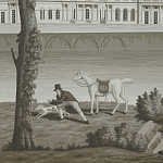 Обои ручная роспись Monuments of Paris Eau Forte on scenic paper варинант исполнения - 2 | Loft Concept в Москве