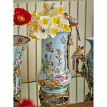 Ваза с птичкой из фарфора с бронзовыми элементами Garden of Eden варинант исполнения - 6 | Loft Concept в Москве