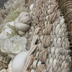 Круглый Вязанный Гобелен Абстракция Breath of Mist Wall Hanging варинант исполнения - 2 | Loft Concept в Москве