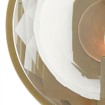 Бра круглое с прозрачным рельефным плафоном Crystal Prism варинант исполнения - 1 | Loft Concept в Москве