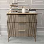 Комод коричневого цвета с 3-мя ящиками Harper Line варинант исполнения - 1 | Loft Concept в Москве