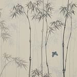 Обои ручная роспись Distant Bamboo Special Colourway on white dyed paper варинант исполнения - 1 | Loft Concept в Москве