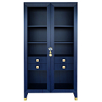 Дизайнерский шкаф витрина Elsa Dreams Blue с 4-мя ящиками варинант исполнения - 9 | Loft Concept в Москве