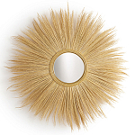 Зеркало с бахромой из растительных волокон WICKER MIRROR 120 варинант исполнения - 1 | Loft Concept в Москве