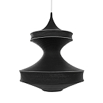 Подвесной вязаный черный светильник «Моника» варинант исполнения - 1 | Loft Concept в Москве