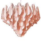 Люстра из стекляных розовых лепестков Petalled Illuminator варинант исполнения - 3 | Loft Concept в Москве