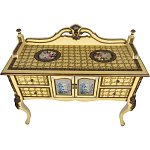 Комод деревянный Illustration of flowers варинант исполнения - 2 | Loft Concept в Москве