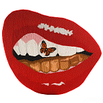 Картина вышивка бисером Grill Cut Out With Butterfly варинант исполнения - 1 | Loft Concept в Москве