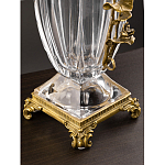 Ваза из прозрачного стекла с бронзовой вставкой в виде цветущей ветви Eden Garden porcelain and bronze варинант исполнения - 4 | Loft Concept в Москве