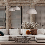 Подвесной светильник в форме купола белого цвета с ажурной бахромой Tactile Line варинант исполнения - 12 | Loft Concept в Москве