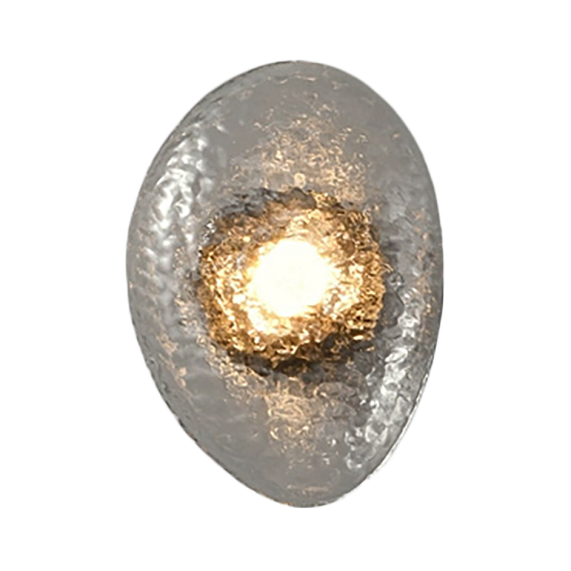 Бра LINDIS FROST LONG WALL 1 лампа Прозрачное стекло Прозрачный (Transparent) Черный в Москве | Loft Concept 