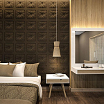 Гипсовая 3D Панель M-106 варинант исполнения - 1 | Loft Concept в Москве