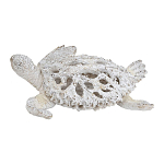 Статуэтка черепаха с ажурным панцирем и детализированной текстурой в белом цвете Marine Accessories варинант исполнения - 1 | Loft Concept в Москве