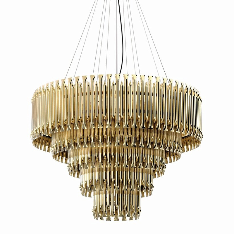  MATHENY CHANDELIER 5 SUSPENSION by DELIGHTFULL Gold       | Loft Concept 