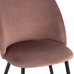 Мягкий стул в велюре пыльно-розового цвета Miruna Chair варинант исполнения - 6 | Loft Concept в Москве