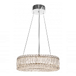 Люстра подвесная круглая из прозрачного хрусталя с корпусом из металла цвета хром Selfsufficient варинант исполнения - 1 | Loft Concept в Москве