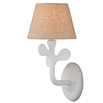 Бра с белым каркасом и тканевым абажуром Natural Stems варинант исполнения - 1 | Loft Concept в Москве