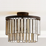 Потолочный светильник с подвесами из перламутра Unique Shine Effect варинант исполнения - 2 | Loft Concept в Москве