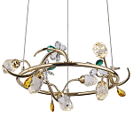 Люстра с хрустальными плафонами и декором Alvere Crystal Chandelier 6 варинант исполнения - 1 | Loft Concept в Москве