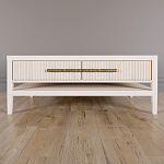 Кофейный стол Primo с двумя ящиками Светлый дуб варинант исполнения - 2 | Loft Concept в Москве