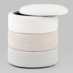 Пуф Three Colors в ткани букле из трех цветов  варинант исполнения - 3 | Loft Concept в Москве