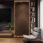 Гипсовая 3D панель с принтографией PM-50 варинант исполнения - 4 | Loft Concept в Москве