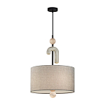 Люстра с серым тканевым плафоном Flourish варинант исполнения - 2 | Loft Concept в Москве