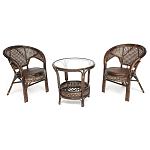 Комплект уличной мебели Angela Dark Brown варинант исполнения - 1 | Loft Concept в Москве