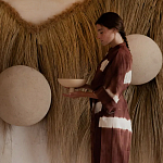 Большая дизайнерская Инсталляция из соломы RAFFIA Installation  варинант исполнения - 1 | Loft Concept в Москве