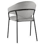 Серый стул с обивкой из искусственной замши Alexis варинант исполнения - 5 | Loft Concept в Москве