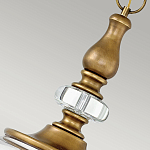 Люстра подвесная цвета латунь с прозрачным овальным стеклянным плафоном Hinkley варинант исполнения - 8 | Loft Concept в Москве