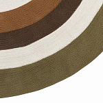 Ковер круглый из хлопка с контрастным узором Bullseye 150 варинант исполнения - 4 | Loft Concept в Москве