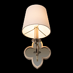 Бра с белым текстильным абажуром и фигурным основанием с зеркальной вставкой Vitorino варинант исполнения - 23 | Loft Concept в Москве