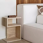 Дизайнерский журнальный стол фигурный с полками Gulip варинант исполнения - 2 | Loft Concept в Москве