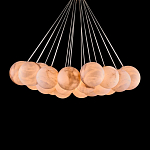 Люстра подвесная круглая с сферическими плафонами из натурального камня Glowing Spheres варинант исполнения - 2 | Loft Concept в Москве