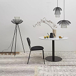 Торшер с трехъярусным плафоном из металлической сетки Metal Mesh Floor Lamp варинант исполнения - 2 | Loft Concept в Москве