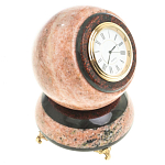 Часы настольные в виде шара из натурального камня Ball Stone Clock варинант исполнения - 2 | Loft Concept в Москве