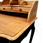 Стол-бюро из массива березы с 5-ю ящиками в стиле прованс Vintage варинант исполнения - 4 | Loft Concept в Москве