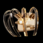 Бра золотого цвета с изогнутыми хрустальными элементами Radiant Ribbons варинант исполнения - 3 | Loft Concept в Москве