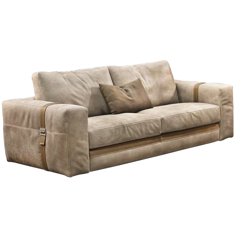 Диван ARGO  натуральная кожа Бежевый в Москве | Loft Concept 