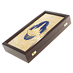 Нарды настольные из натурального камня лазурит и долерит Backgammon from Stone варинант исполнения - 13 | Loft Concept в Москве