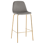 Барный стул на золотистых ножках VENDRAMIN Grey варинант исполнения - 1 | Loft Concept в Москве