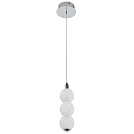 Подвесной светодиодный светильник Crystal Globule Hanging Lamp Chrome варинант исполнения - 2 | Loft Concept в Москве