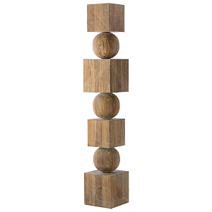 Арт-объект Art Object Squares and Balls made wood