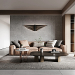 Люстра подвесная в форме веера из чёрного металла Black Solace  варинант исполнения - 2 | Loft Concept в Москве