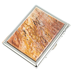 Портсигар на 10 сигарет с газовой зажигалкой из натурального камня Авантюрин Stone Cigarettes Cases варинант исполнения - 1 | Loft Concept в Москве