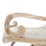 Кресло-качалка с мягкой обивкой из льна Ella Armchair beige варинант исполнения - 3 | Loft Concept в Москве